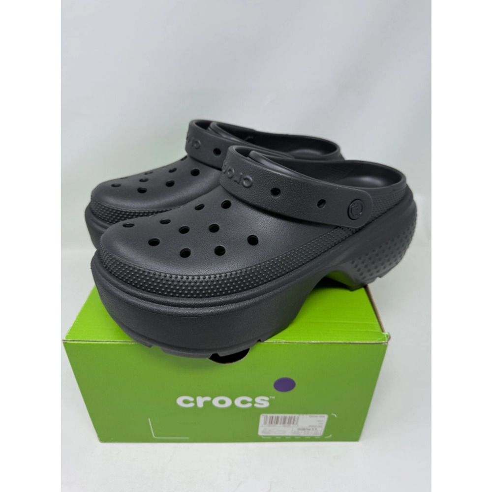 Crocs Stomp Clog Croc Black WMNS 11 FREE SHIPPING